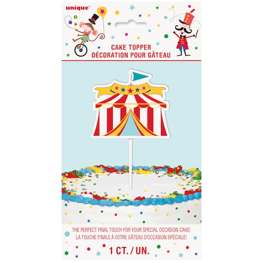 Circus Tent Birthday Cake Decoration Carnival Circus Party Supplies